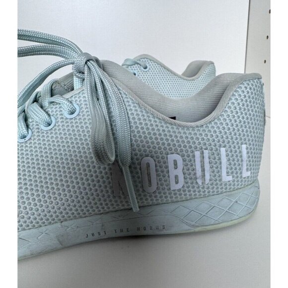 Nobull Women’s Size 7.5 Men Size 6 Light Baby Blue Trainer SuperFabric Outwork - Picture 3 of 8